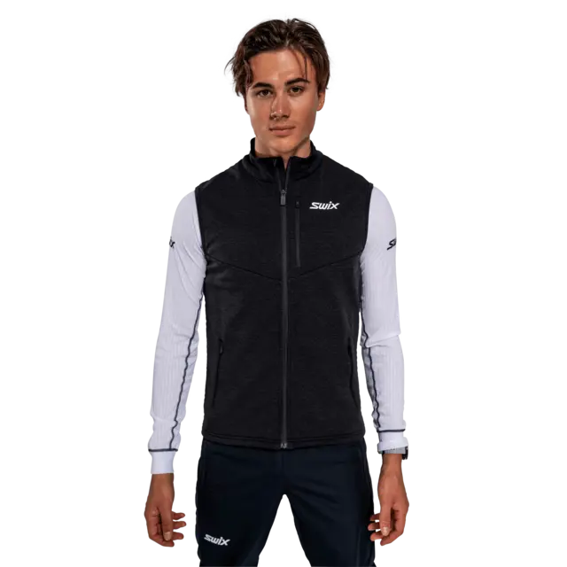 Swix Herre Dynamic Mid Vest S God og varm vest - Black 