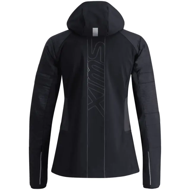 Swix Dame Jakke Horizon XS Teknisk og varm skijakke Black/Phantom 