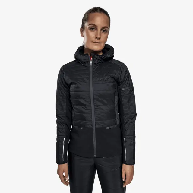 Swix Dame Jakke Horizon XS Teknisk og varm skijakke Black/Phantom 