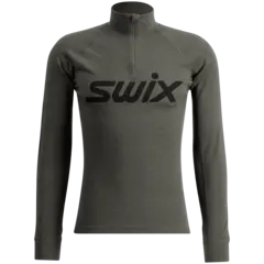 Swix Herre RaceX Merino Half Zip LS RaceX som holder deg varm i kulda, Ol