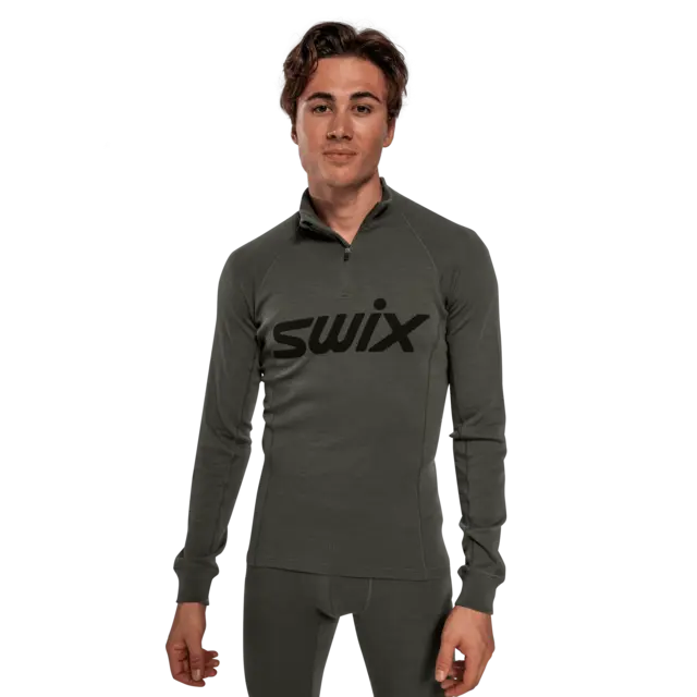 Swix Herre RaceX Merino Half Zip LS S RaceX som holder deg varm i kulda, Ol 