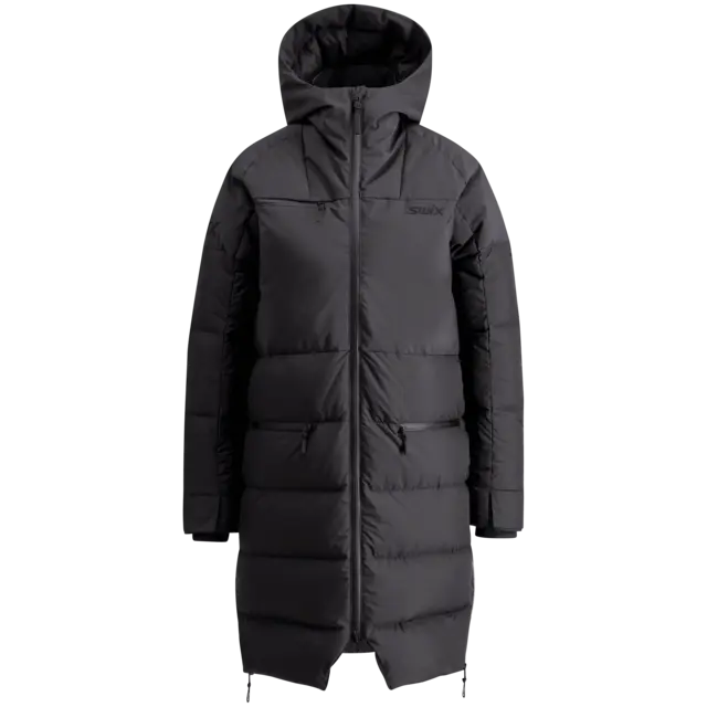 Swix Dame Horizon Down Parkas L Fantastisk parka med dun - Black/Phantom 
