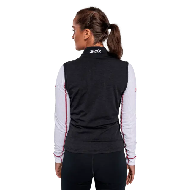 Swix Dame Dynamic Mid Vest L God og varm vest - Black 