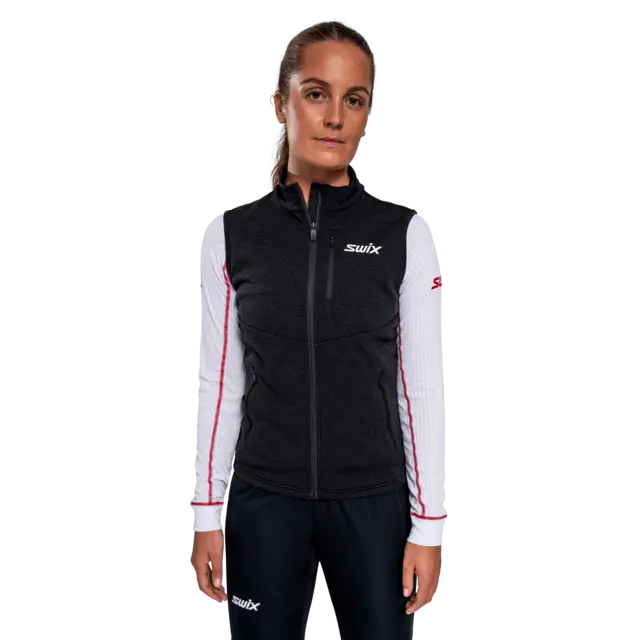 Swix Dame Dynamic Mid Vest L God og varm vest - Black 