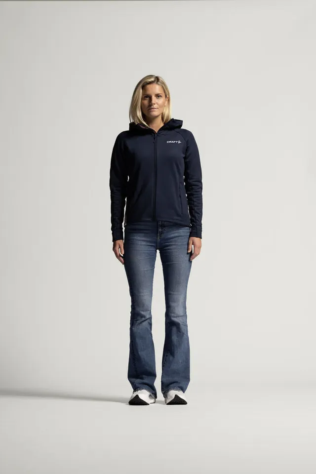 Craft Dame Fleece Nor Explore Power L Funskjonell fleecejakke - Blaze 