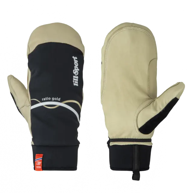 Lill-Sport Vott Ratio Gold 9 Foret og vindavvisende racingvott Black 