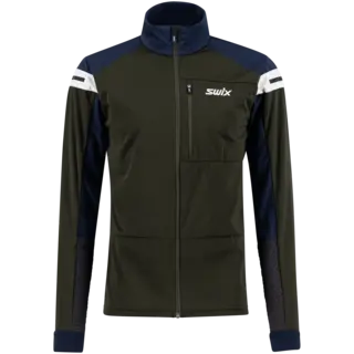 Swix Herre Jakke Nordic XC Skijakke i softshell - Dark Olive