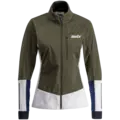 Swix Dame Jakke Nordic XC Skijakke i softshell - Olive/Br White