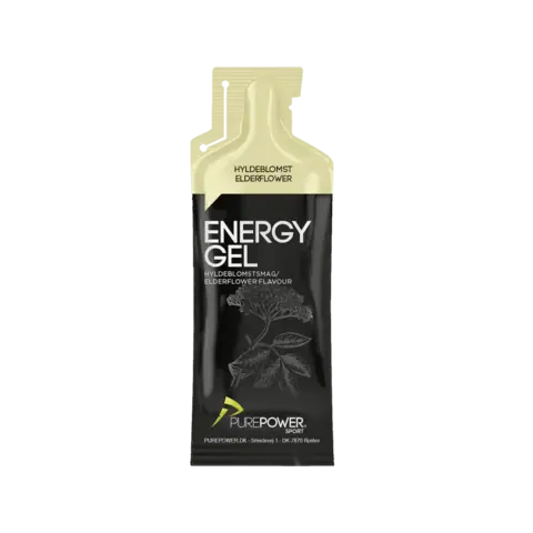 Purepower Energy Gel Elderflower Energigel til trening og konkurranse 40g