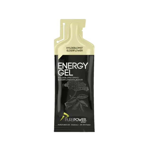 Purepower Energy Gel Elderflower Energigel til trening og konkurranse 40g 