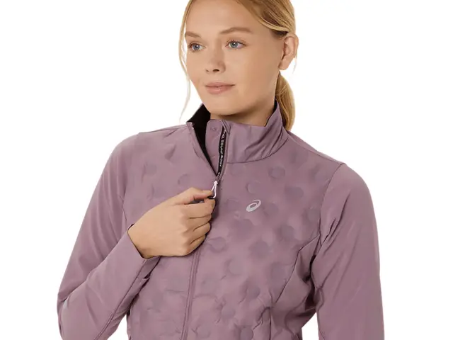 Asics Dame Road Winter Jakke L Ikke la vinteren stoppe løpeturen-DuMa 