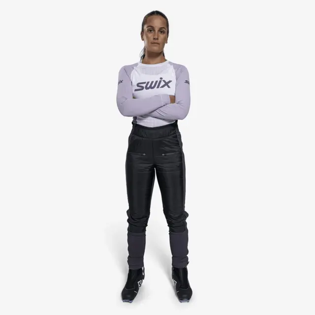 Swix Dame Bukse Horizon L Teknisk og varm skibukse Black/Phantom 