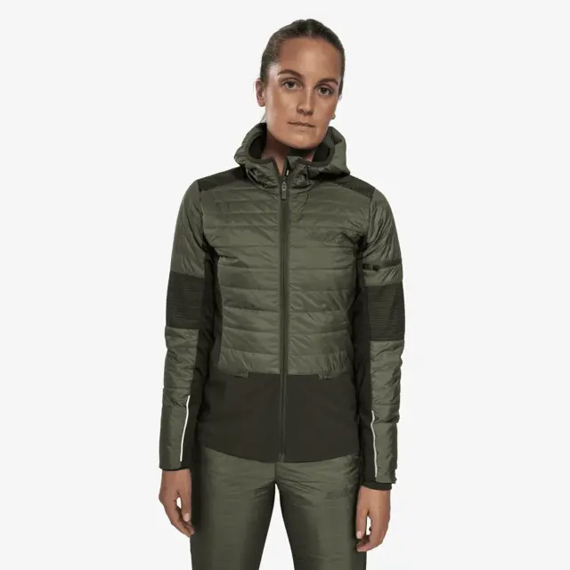 Swix Dame Jakke Horizon S Teknisk og varm skijakke Olive/Darkolive 