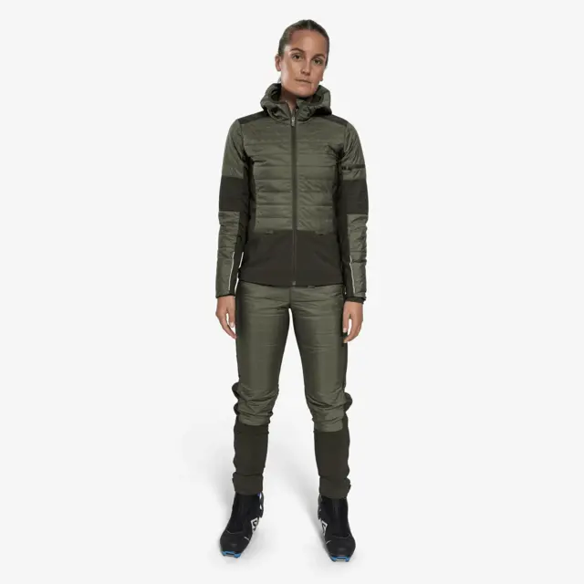 Swix Dame Jakke Horizon S Teknisk og varm skijakke Olive/Darkolive 