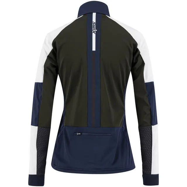 Swix Dame Dynamic Jakke XS Skijakke i softshell - Dark Olive 