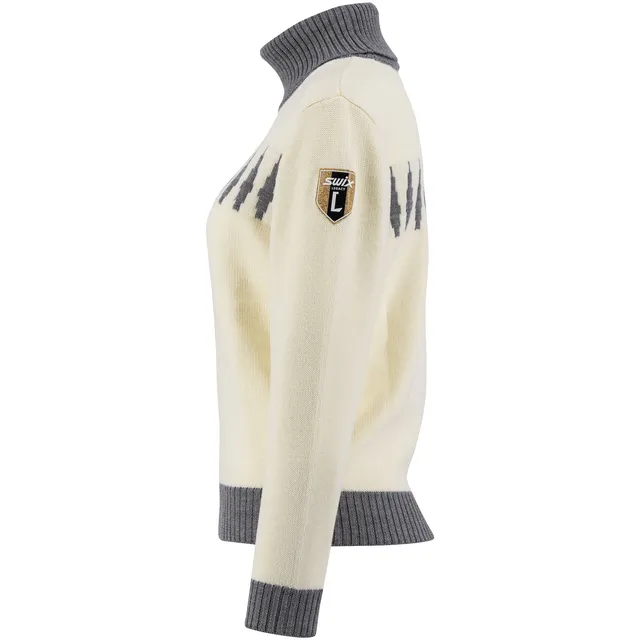 Swix Dame Legacy Genser M Strikket genser i merinoull - Snow White 