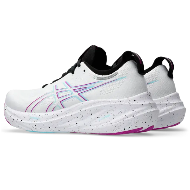 Asics Dame Gel Nimbus 26 42 Mengdesko med god løpsfølelse, Wh/SoSe 