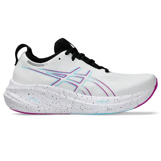 Asics Dame Gel Nimbus 26 42 Mengdesko med god løpsfølelse, Wh/SoSe 