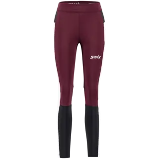 Swix Dame Tights Motion Premium Tights med optimal passform D.aubergine