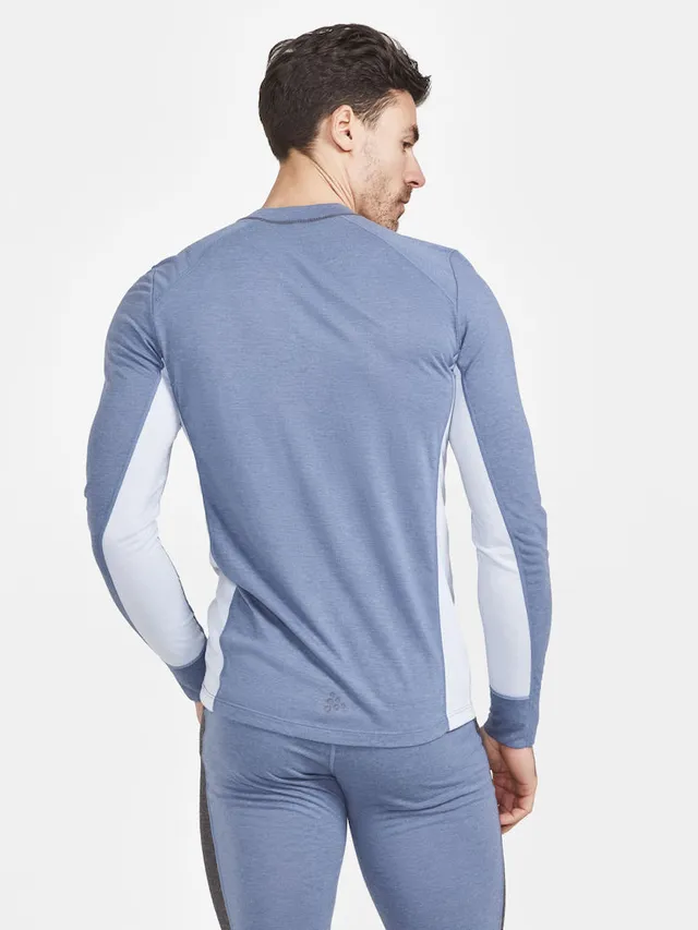 Craft Herre Core Wool Mix Set XL Baselayer-Sett, Flow/Granite 