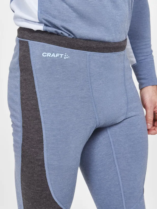 Craft Herre Core Wool Mix Set XL Baselayer-Sett, Flow/Granite 