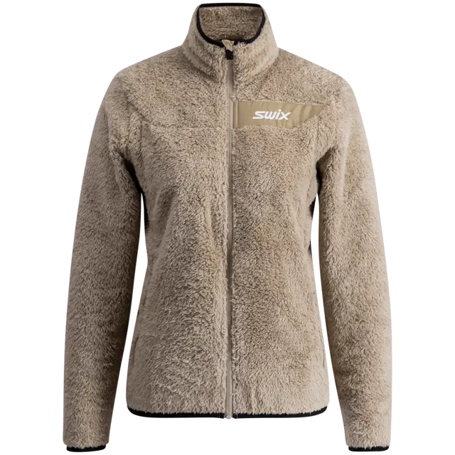 Swix Dame Jakke Infinity Pile M Lett, varm og bærekraftig jakke- Dune 