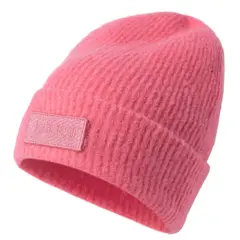 Johaug Dame Lue Softie Wool Rib OS Myk og stilren ullmiks lue - Rosa