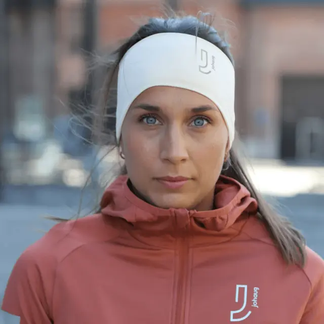 Johaug Dame Pannebånd Thermal OS Pannebånd med Fleecefor - Hvit 