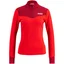 Swix Dame Dynamic Mid Half Zip Perfekte midlayer for aktive dager - rød