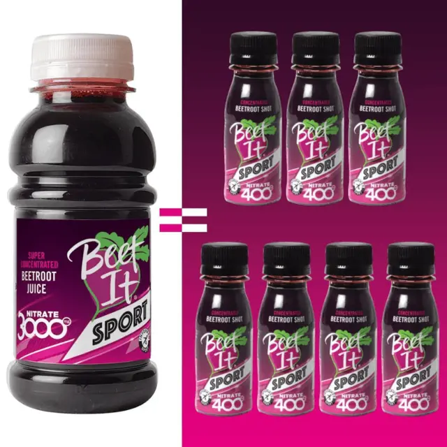 Beet It Sport Nitrate 3000 Konsentrat Høykonsentrert naturlirødbetjuice 3000mg 