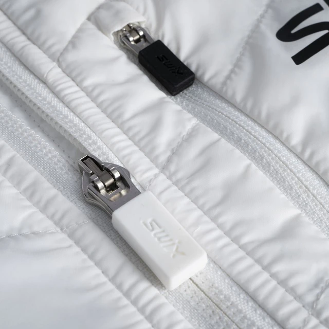 Swix Dame Jakke Dynamic Hybrid Ins L Varm langrennsjakke Bright White/Black 