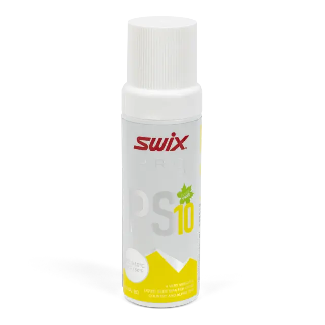 Swix PS10 Liq. Yellow 0°C/10°C, 80ml Fluorfri flytende glider for varme dager 