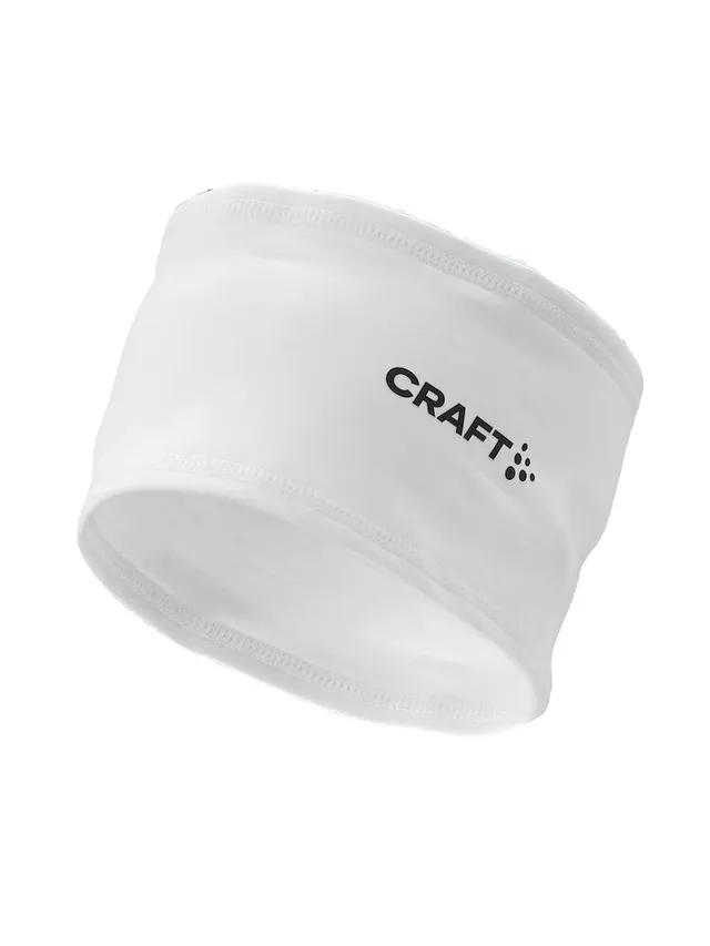 Craft Pannebånd Nor Zone OS Lett og elastisk pannebånd-White 