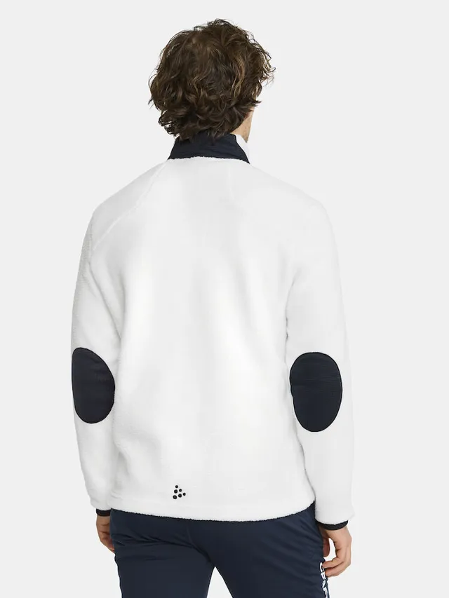 Craft Herre NOR Explore Pile Fleece XL Fleecejakke White / Blaze 