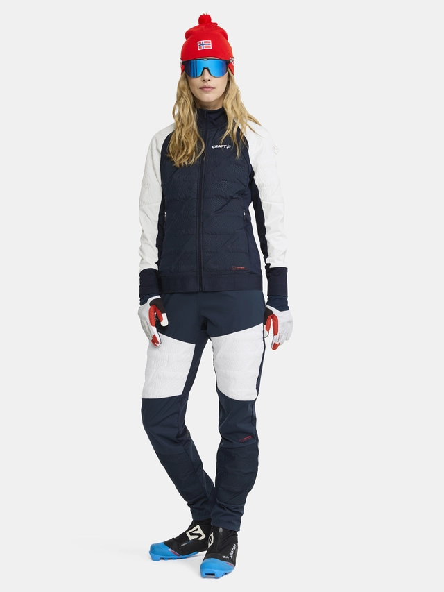 Craft NOR Adv Nordic Training Speed XS Dame jakke Blaze / White 