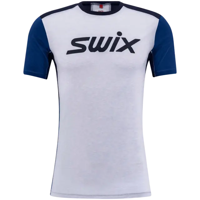 Swix Herre T-shirt Motion Tech Wool XL Multisport trøye med ull Silver 