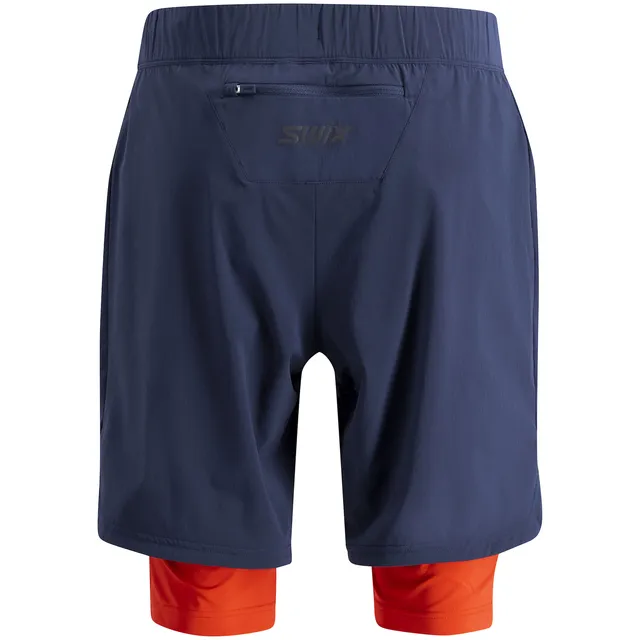 Swix Herre Shorts Pace Hybrid S Lett hybrid løpeshorts Dark Navy 