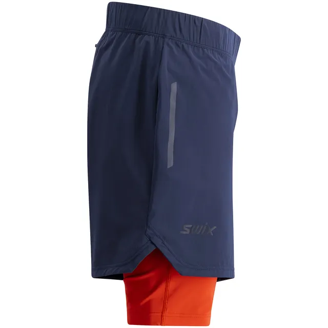 Swix Herre Shorts Pace Hybrid S Lett hybrid løpeshorts Dark Navy 