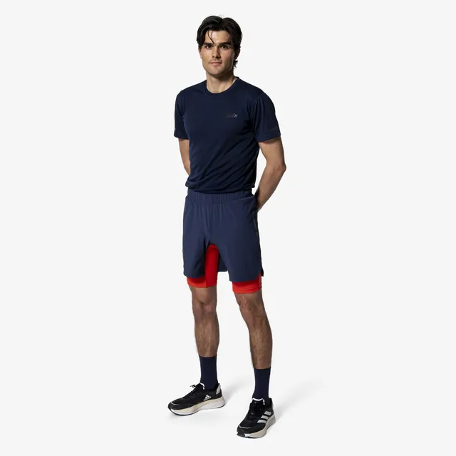 Swix Herre Shorts Pace Hybrid S Lett hybrid løpeshorts Dark Navy 