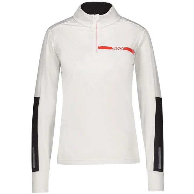Swix Dame Trøye Carbon wicking NTS L Fukttransporterende genser Bright white 