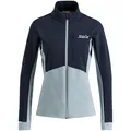 Swix Dame Midlayer Pace Hybrid F.Zip L Mellomlags løpejakke til dame Dark navy