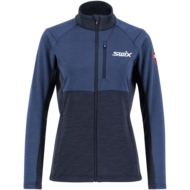 Swix Dame Infinity Midlayer Jakke M Allsidig mellomlag - Lake Blue 