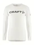 Craft M Tr&#248;ye NOR Pro Wool Extreme X XL Langermet ulltr&#248;ye - White/Blaze
