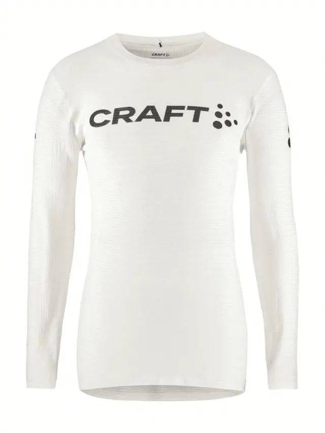 Craft M Trøye NOR Pro Wool Extreme X XL Langermet ulltrøye - White/Blaze 