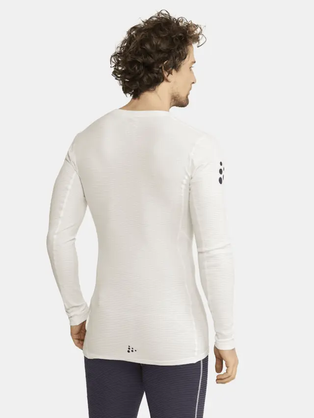Craft M Trøye NOR Pro Wool Extreme X XL Langermet ulltrøye - White/Blaze 