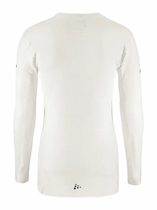 Craft M Trøye NOR Pro Wool Extreme X XL Langermet ulltrøye - White/Blaze 