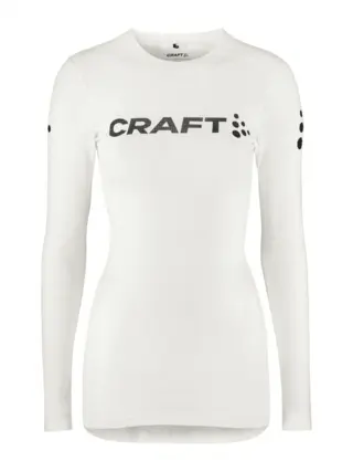 Craft Dame NOR Pro Wool Extreme X LS Langermet ulltr&#248;ye - White/Blaze