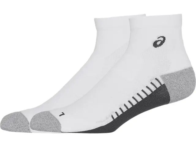 Asics Performance Run Sock Quarter 47-49 Teknisk Løpesokk, Hvit 