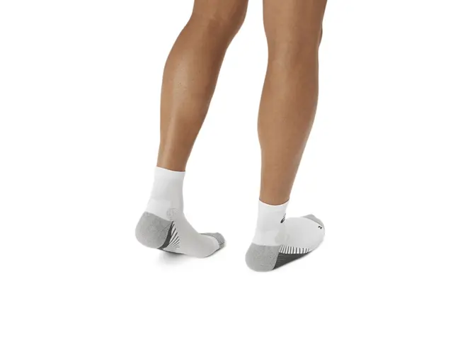 Asics Performance Run Sock Quarter 47-49 Teknisk Løpesokk, Hvit 