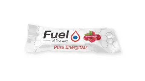 Fuel of Norway Energibar Bringebær 40g Energibar med smak av Bringebær